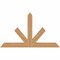 Ekena Millwork Saratoga Timber Gable Bracket, Western Red Cedar, 72"W x 42"H x 5 1/2"D x 5 1/2"F, 14/12 Pitch GBW072X42X0606SAR00SWR - alternate 1